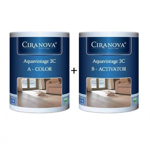 Ciranova Aquavintage 2C Biscuit  7596 28213 plus activator 28215 5ltr + 5ltr = 10ltrs (CI)